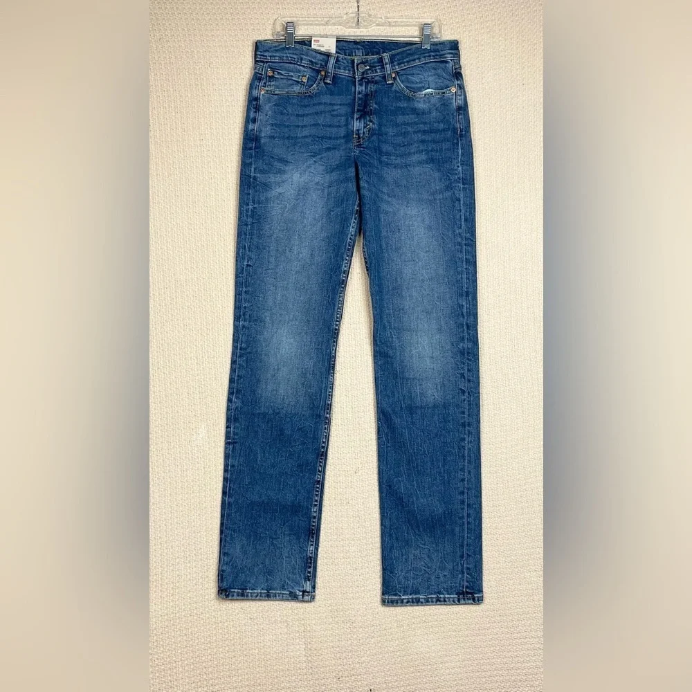 Levi's Blue Denim Jeans 514 Straight Fit Mens 32W 36L